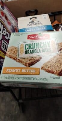 Peanut Butter Crunchy Granola Bars