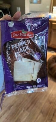 Pepper Jack Monterey Jack Sliced Natural Cheese With Jalapeno Peppers