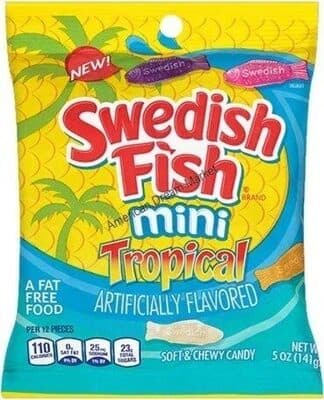 Swedish Fish Soft Candy Tropical Fat Free