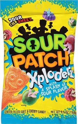 Sour Patch Xploderz Soft Candy Assorted Fat Free