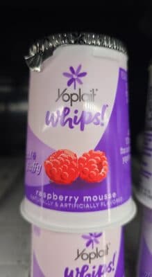 Yoplait Whips! Raspberry Mousse Yogurt