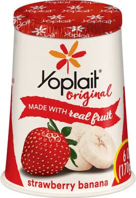 Yoplait Original Strawberry Banana Low Fat Yogurt