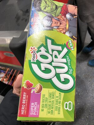 Low Fat Yogurt, Hero Berry, Super Punch