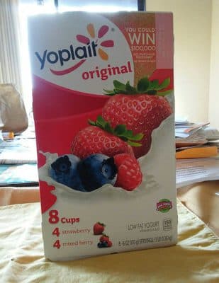 Original Low Fat Yogurt, Strawberry, Mixed Berry