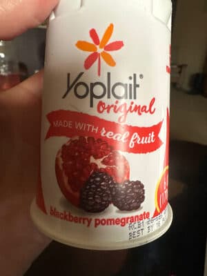 Yoplait Original Blackberry Pomegranate Low Fat Yogurt