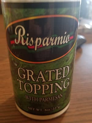 Grated Topping, Parmesan