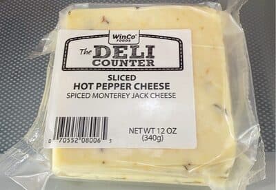 Sliced Hot Pepper Cheese