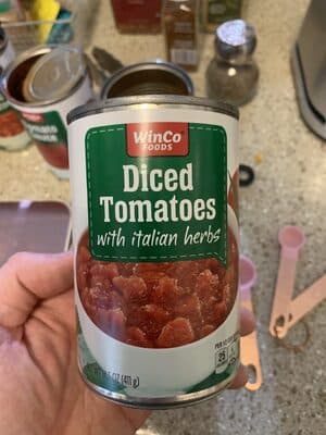 Diced Tomatoes With Italian Herbs