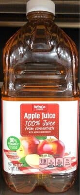 100% Apple Juice From Concentrate