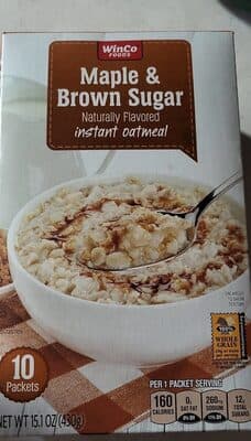 Maple & Brown Sugar Instant Oatmeal