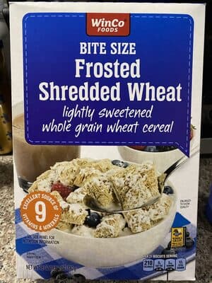 Bite Size Lightly Sweetened Whole Grain Frosted Shredded Wheat Cereal
