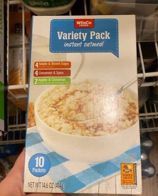 Variety pack instant oatmeal
