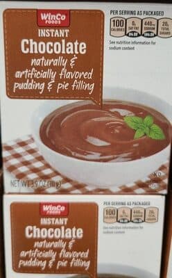 Instant Chocolate Pudding Filling