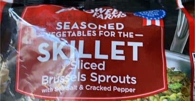 Sliced Brussels Sprouts With Sea Salt & Cracked Pepper