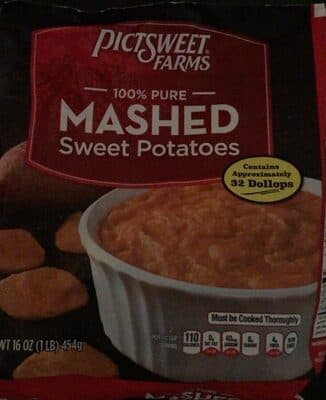 100% Pure Mashed Sweet Potatoes