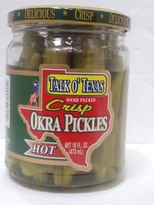 Crisp Okra Pickles, Hot