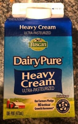Heavy cream ultra-pasteurized