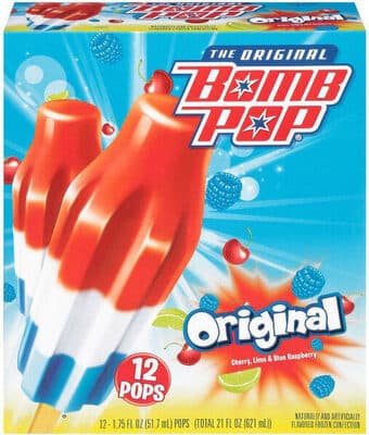 Original Cherry, Lime & Blue Raspberry Flavored Frozen Confection Pops