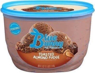 Toasted Almond Fudge Roasted Almonds in Chocolate Fudge Ice Cream