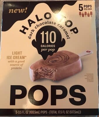 Dark Chocolate Caramel Light Ice Cream Pops