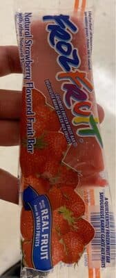 Strawberry Flavored Gourmet Frozen Fruit Bar