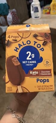 Halo Top Chocolate Cheesecake Keto Pops