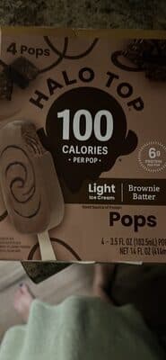 Halo Top Light Brownie Batter Ice Cream Pops