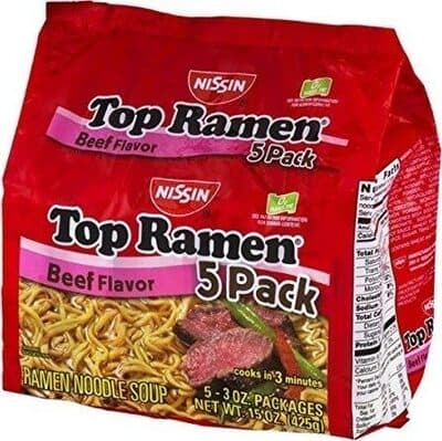 Top Ramen Beef Flavor