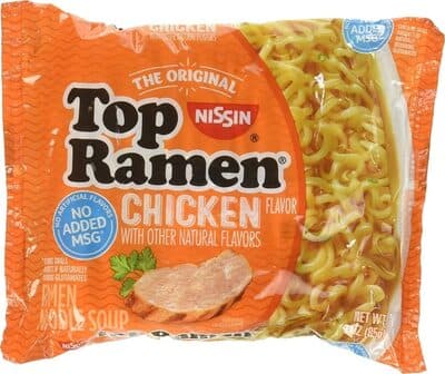 Top Ramen Noodle Soup Chicken Flavor