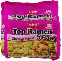 Nissin noodles shrimp flavor