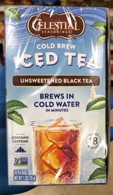 Cold brew Iced tea unsweetened Black tea