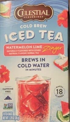 Cold brew ice tea watermelon lime