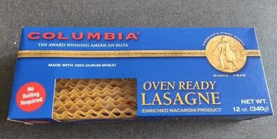 Oven Ready Lasagne