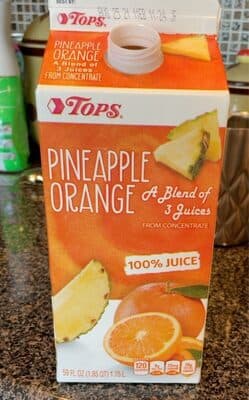 Pineapple Orange 100% Juice From Concentrate