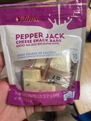 Pepper Jack Monterey Jack Cheese With Jalapeno Peppers Snack Bars