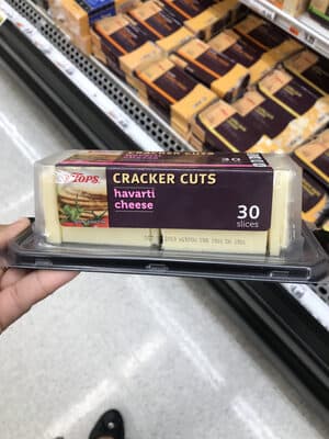 Havarti Cracker Cuts Cheese Slices