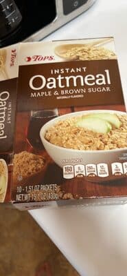 Instant Oatmeal, Maple & Brown Sugar