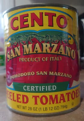 Whole Peeled San Marzano Tomatoes With Basil Leaf