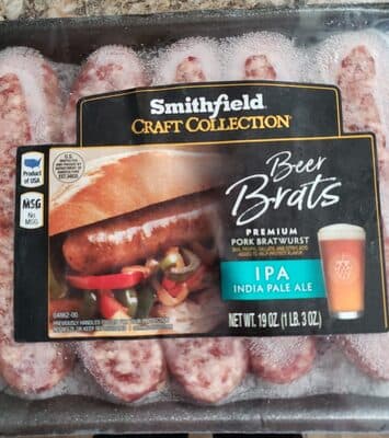 Traditional Beer Bratwurst Sausage