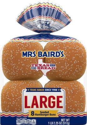 Seeded Large Hamburger Buns