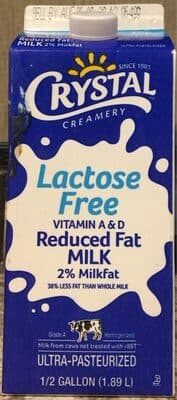 Reduced Fat Milk