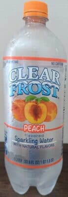 Peach flavored Sparkling Water