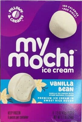 Vanilla Bean Premium Mochi Ice Cream in Sweet Rice Dough