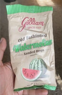Old Fashioned Candy Flavored Sanded Watermelon Drops