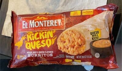 Kickin' Queso Potato, Beef & Queso Flavored Burritos