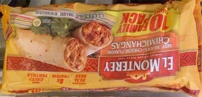Beef, Bean & Cheese Flavor Chimichangas