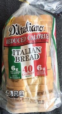 Italian Reduced Calorie Bread