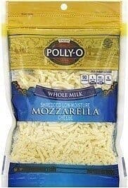 Polly-O, Whole Milk Shredded Mozzarella Cheese
