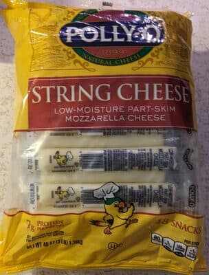 Mozzarella Low-Moisture Part-Skim Natural String Cheese