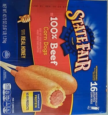 100% Beef Corn Dogs Beef Hot Dogs Wrapped In A Honey Sweetened Batter
